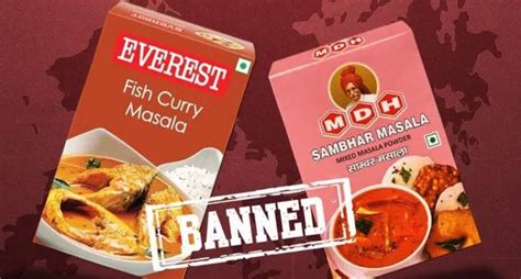 mdh everest spices banned in india